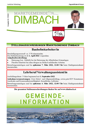 Gemeinde-Information 01/2022